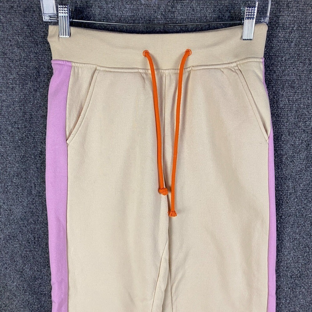 Lego Sweatpants Women's XS Beige Drawstring Elastic Waist Casual Cotton‎ Blend - Picture 2 of 10